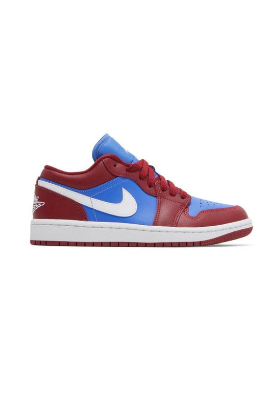 Jordan 1 Low "Deep Red Blue" (W)